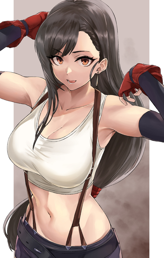 Tifa Lockhart , Anime Art, Game Art, Final Fantasy, Final Fantasy VII, Tifa Lockhart, 