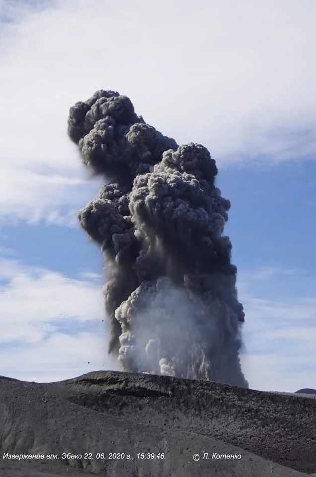 Ebeko volcano eruption - Russia, Kurile Islands, Volcano, Eruption, Ebeko Volcano