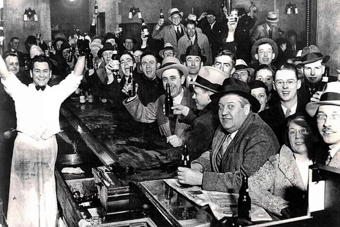 End of Prohibition - USA 1933 - USA, Alcohol, No alcohol law, 1930s, Joy, The photo, Longpost, Story, Black and white photo