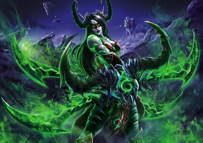 Фан-арт Охотницы на демонов.Автор: Senetay