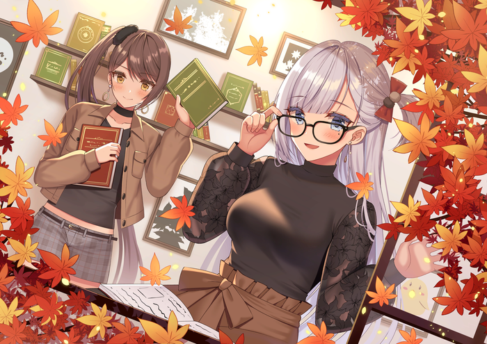 Autumn Azur Lane, Zuikaku, Shoukaku, Anime Art, 