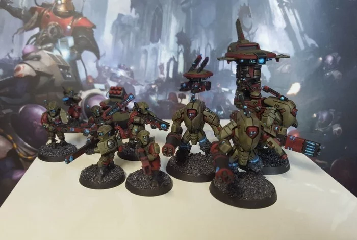 Tau Empire Killteam - Моё, Wh miniatures, Warhammer 40k, Империя тау