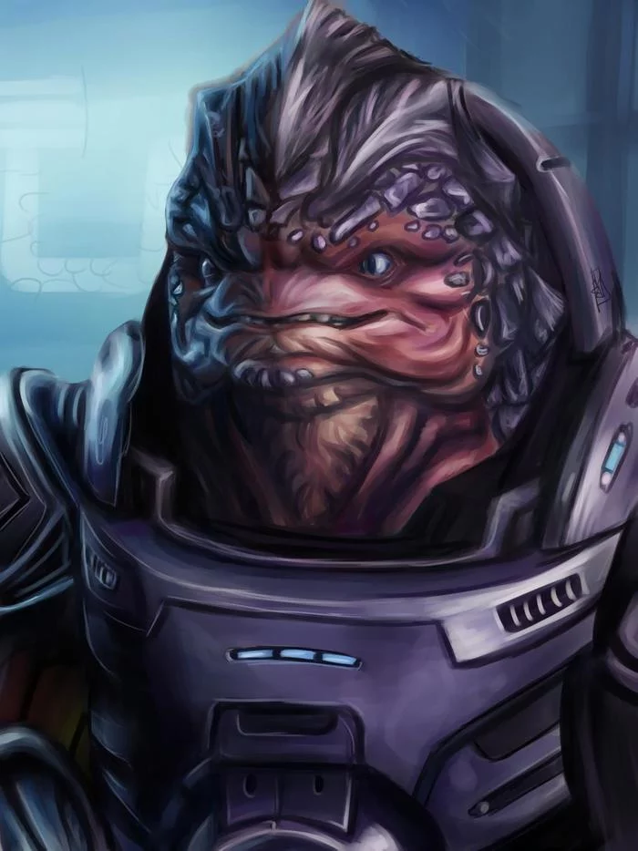 Grunt - Mass effect, Grunt, Drawing