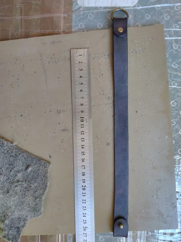 Choker. A little bit of the creation process - My, Natural leather, Choker, With your own hands, Leather products, Mask, Longpost, Needlework with process, Leather