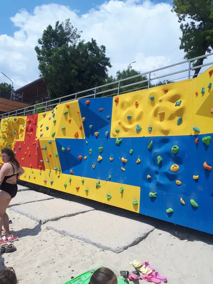 Natural selection - My, Taganrog, Climbing wall, Summer, Beach