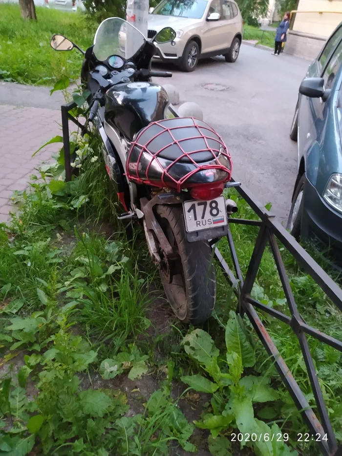 D- Enough - My, Motorcycles, Car plate numbers, Saint Petersburg, So it was possible?, Moto