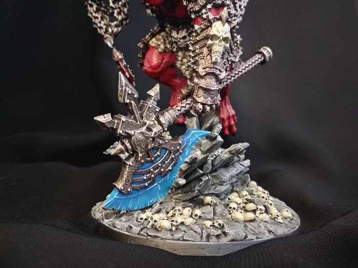 Even angrier, even bigger, even redder - My, Painting miniatures, Warhammer 40k, Warhammer, Chaos daemons, Longpost