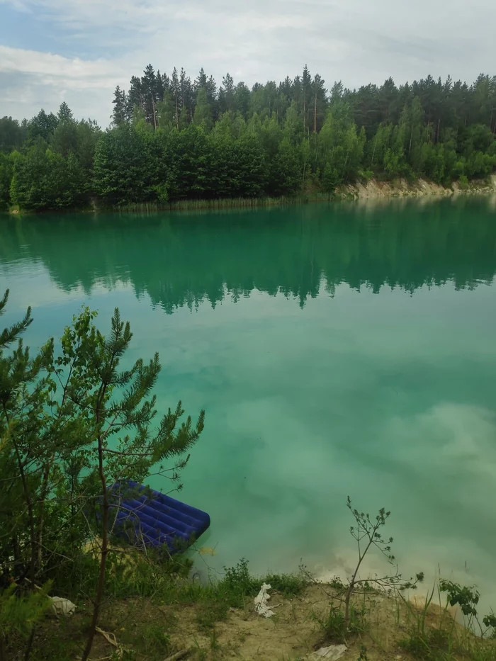 Chalk quarry - My, Lake, Career, The photo, Nature