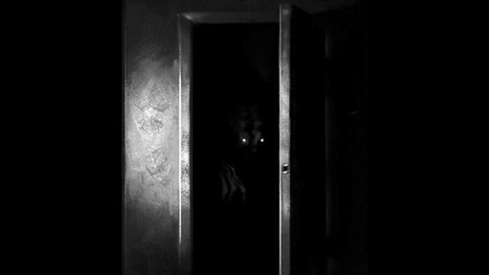 #Urfear Fifth story. Behind the door - My, Страшные истории, Scarecrow, Horror, Monster, Story, Kripota, Nightmare, Horror, Longpost