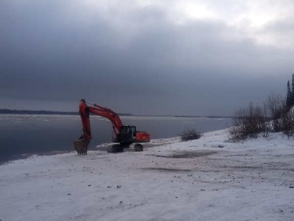 Well? We went to Usinsk on an excavator for the first time - My, Excavator, North, Mat, Longpost