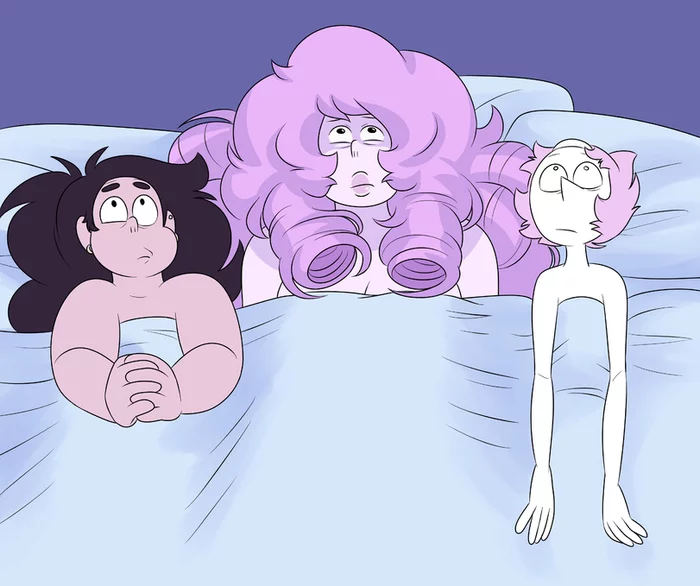 Было неловко - Steven Universe, Pearl, Greg Universe, Rose Quartz, Арт