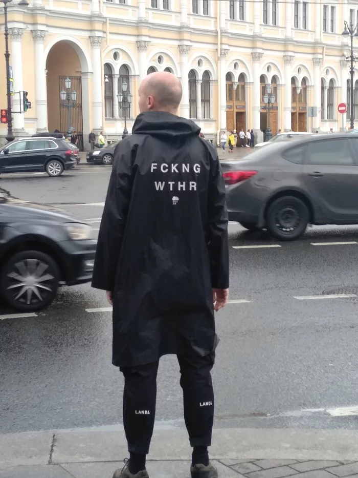 About St. Petersburg weather in one photo - Saint Petersburg, Rain, Weather, Raincoat