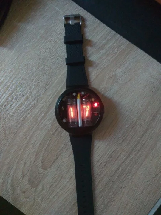 Wristwatch on gas-discharge indicators on Arduino - My, Nixie tubes clock, Arduino, Wrist Watch, Gas discharge indicators