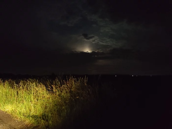 Beauty of the Moscow region - My, The photo, Moscow region, Nature, beauty of nature, moon, The clouds