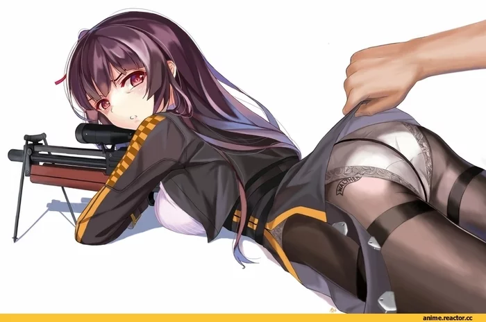 sweetheart - NSFW, Hand-drawn erotica, Art, Anime, Girls frontline, Anime art, WA2000, Booty, Pantsu