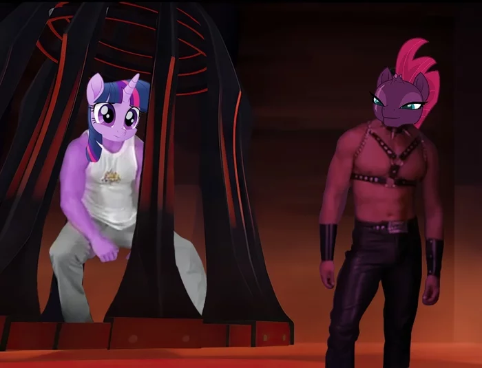 Buck you leather pony - My little pony, Twilight sparkle, Tempest shadow, Gachimuchi, Crossover, Crossover