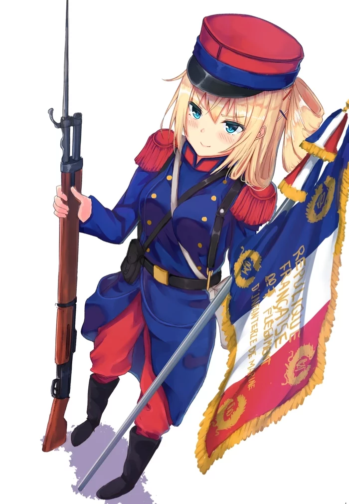 Vive la France! - Anime, Anime art, France, Humanization