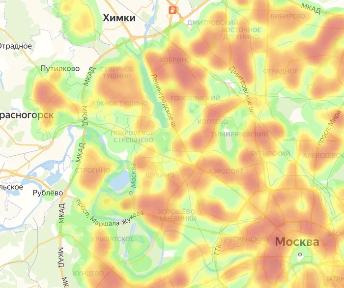 Тепловая карта населения по России - Моё, Тепловая карта, Население, Плотность населения, Сервис, Города России