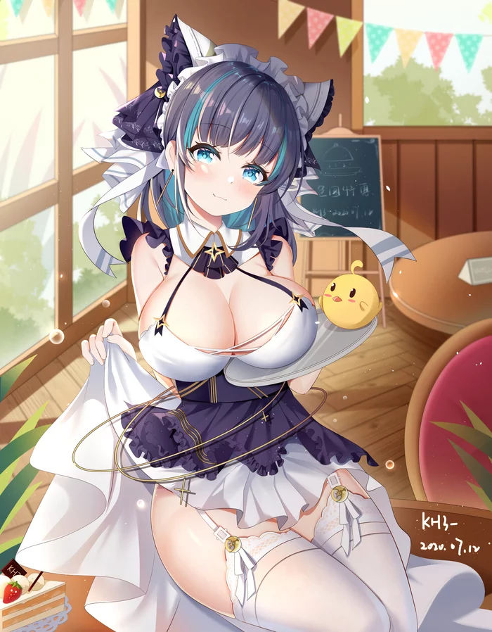 Cheshire - NSFW, Аниме, Anime Art, Azur Lane, Грудь, Animal Ears, Cheshire