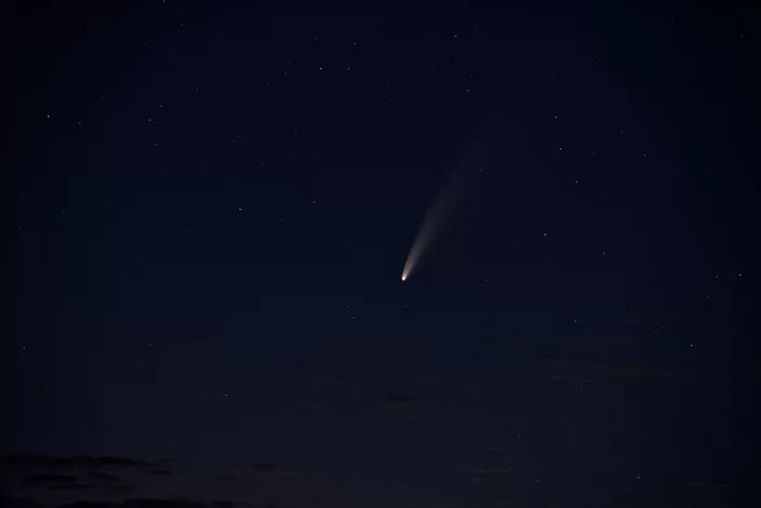 Comet NEOWISE Belarus - My, Astrophoto, Comet, Neowise, The photo