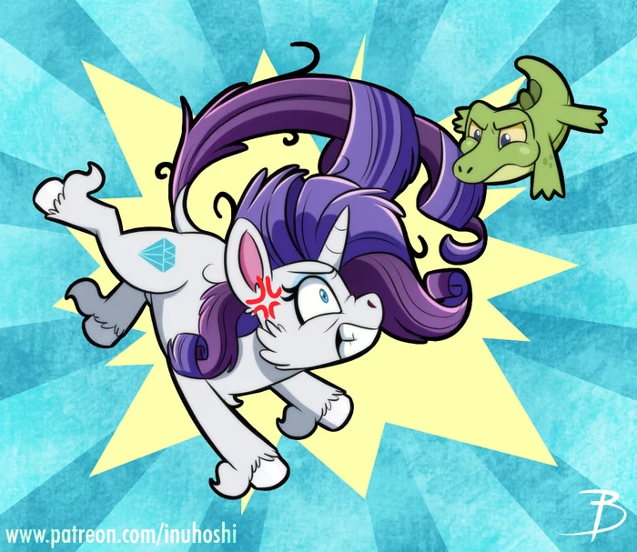 Finally, a worthy opponent! - My little pony, Pony Life, PonyArt, Rarity, gummy, Inuhoshi-To-Darkpen