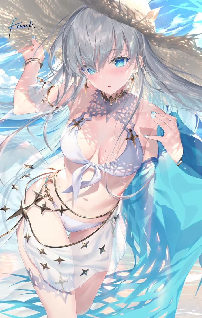 Anastasia - Anime, Anime art, Fate, Fate grand order, Anastasia Romanova, Swimsuit