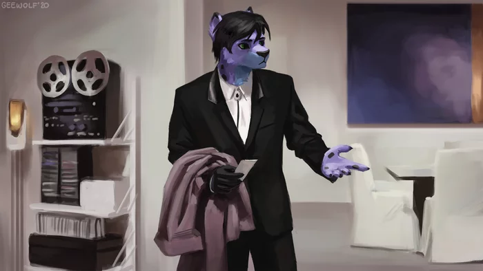 Furry version of John Travolta - Furry, Confused Travolta