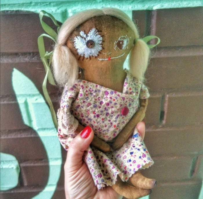 Primitive doll - My, Needlework without process, With your own hands, Doll