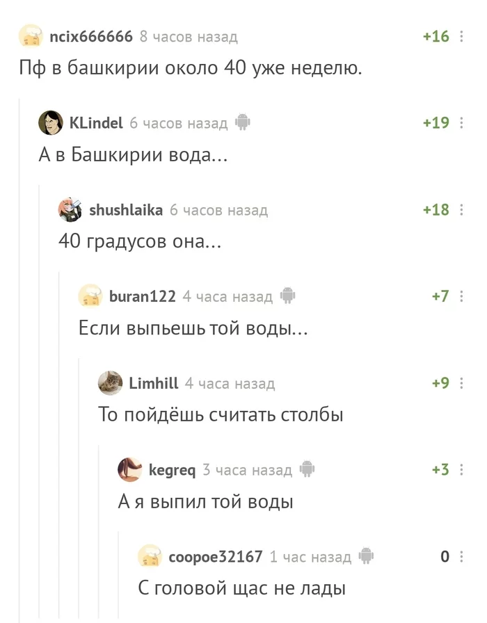Hot water of Bashkiria - Comments, Water, Vodka, Humor, Comments on Peekaboo