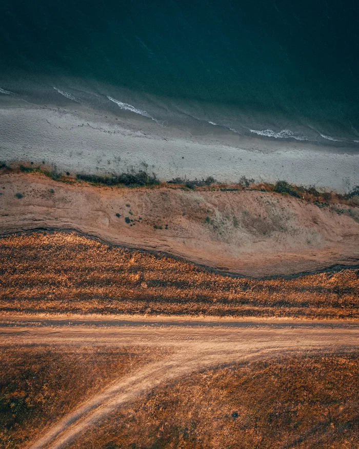 Honey cake - My, Sea, The photo, Aerial photography