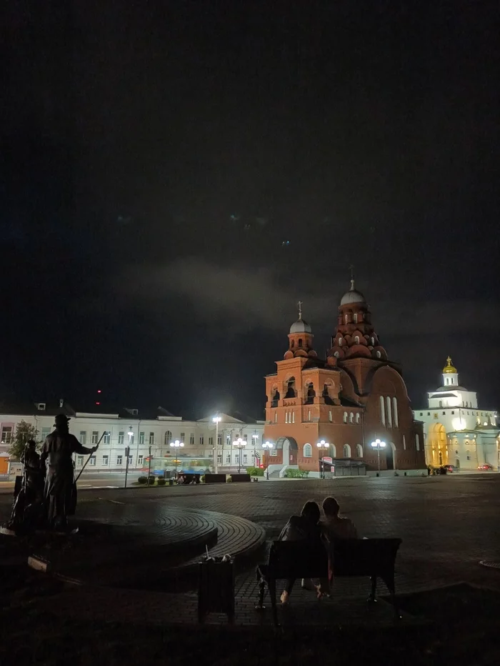 The city of Vladimir in the late evening - My, The photo, Golden Gate, Vladimir