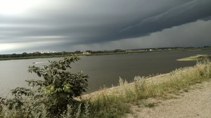 Also clouds - My, The clouds, Mainly cloudy, River, Tomsk