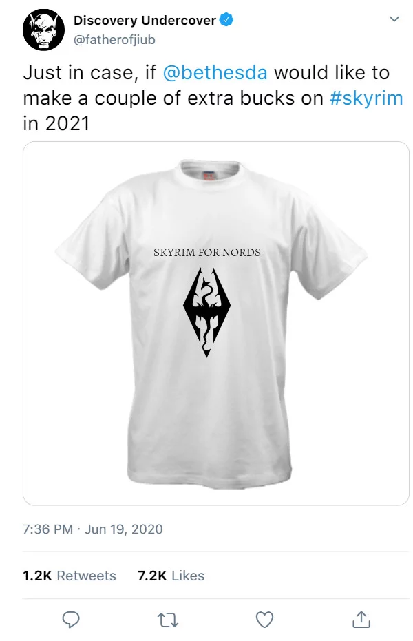 In case Bethesda wants to make a few extra dollars on Skyrim in 2021 - Twitter, Screenshot, The Elder Scrolls V: Skyrim, Bethesda, The elder scrolls, Black lives matter, Racism