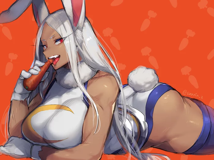 Miruko - NSFW, Muscleart, Strong girl, Miruko, Boku no hero academia, Anime, Anime art, Art, 