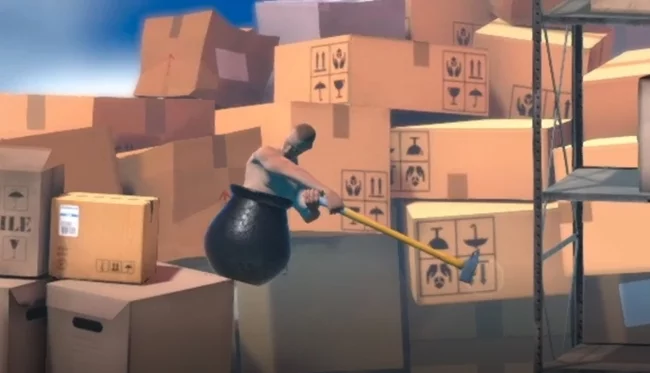 Getting Over It in one try. Part 2 - My, Getting over IT, Passing, Speedrun, Challenge