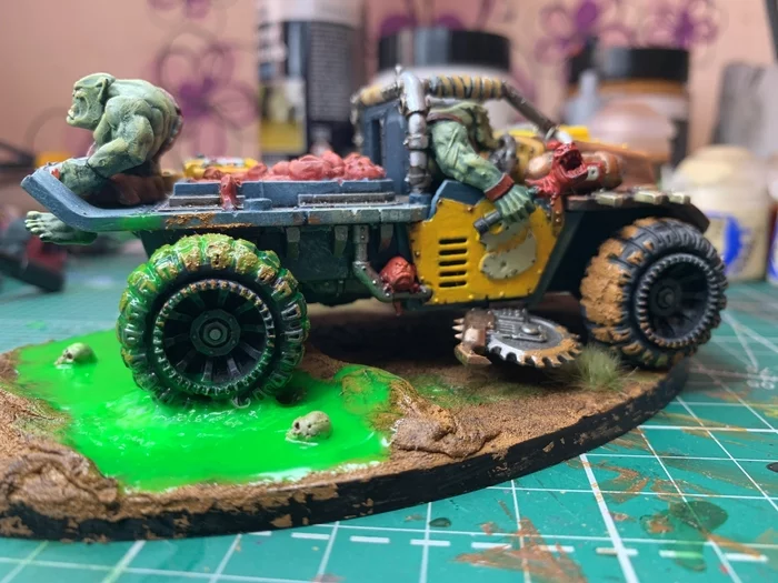 Radioactive puddle - Orcs, Warhammer, Miniature, Longpost