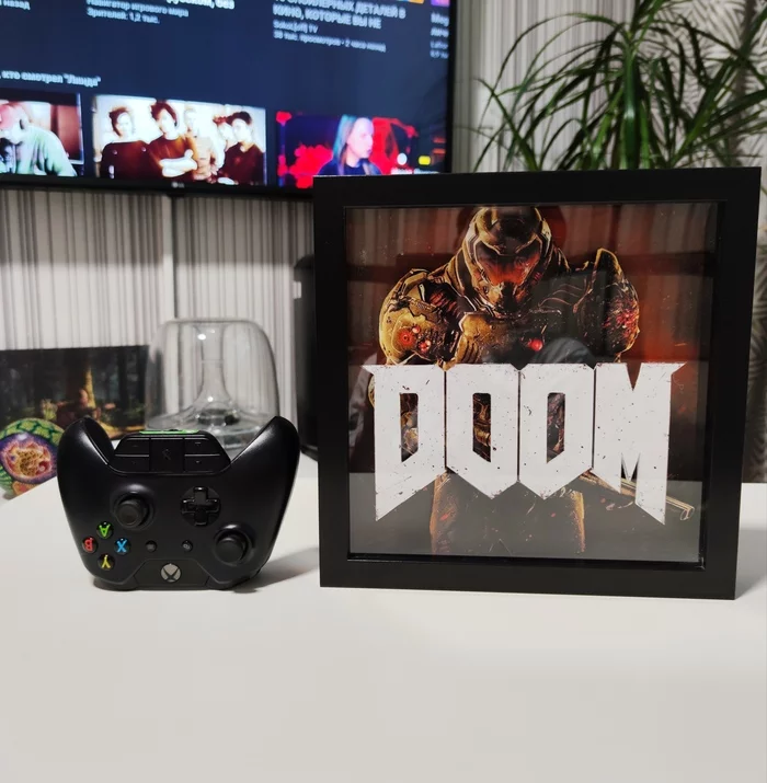 Диорама по игре DooM - Моё, Doom, Диорама, Хобби, Своими руками, Картина, Компьютерные игры, Творчество, Длиннопост, Рукоделие без процесса