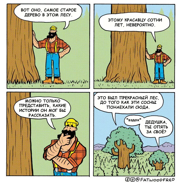 In the forest - Comics, Translation, Tree