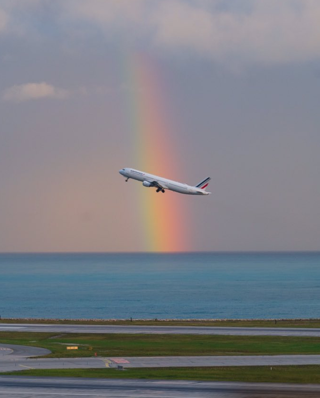 Rainbow - Радуга, Фотография, Самолет