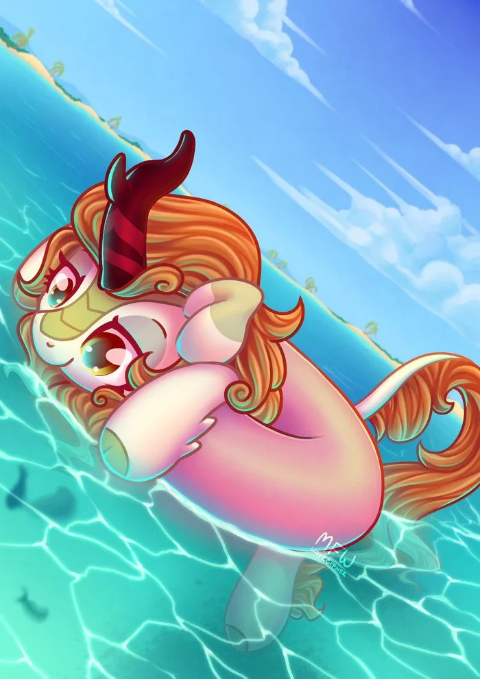 Кириняша в открытом море - My Little Pony, PonyArt, Autumn Blaze, MLP Kirin