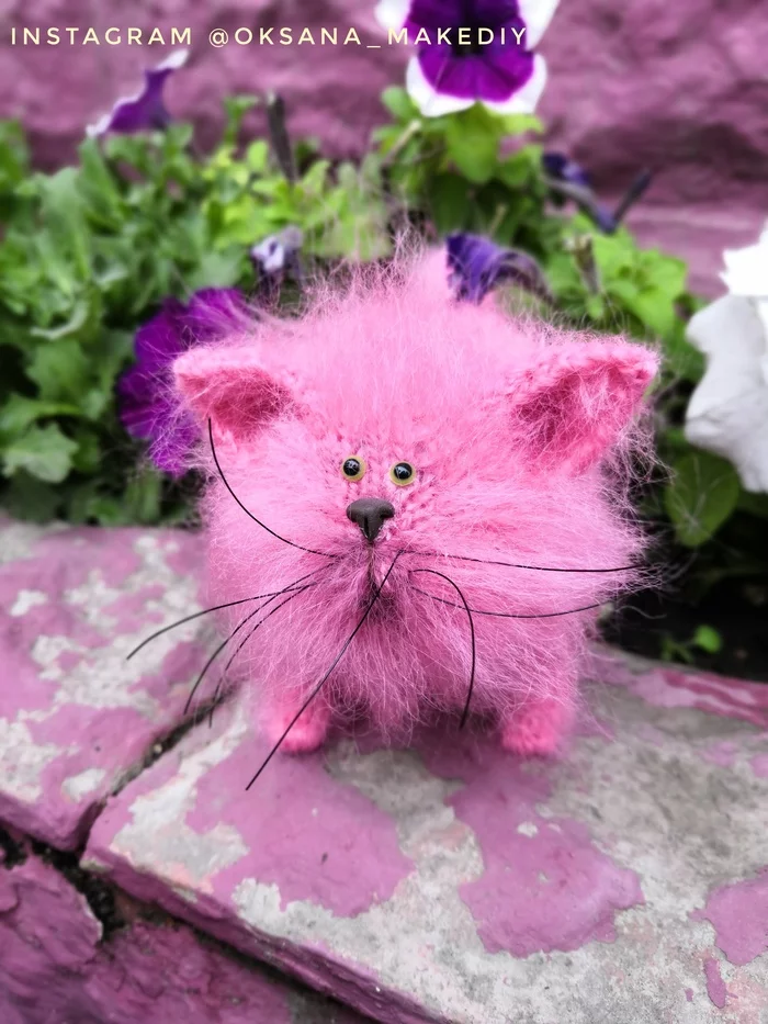 Pink Marshmallow... - My, Pink, Gift idea, Romance, Knitted toys, Needlework, Longpost, Needlework without process, Presents