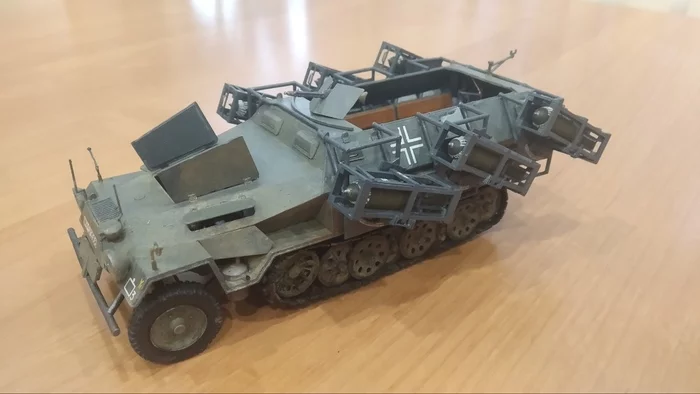 Sd.Kfz.251/1 Ausf.B Ханомаг - Моё, Модели, Техника, Стендовый моделизм, Масштаб 1:35, Длиннопост