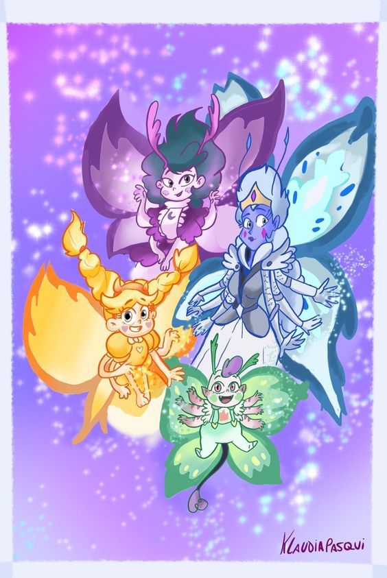    . #114 Star vs Forces of Evil, , , -, Star Butterfly, Moon Butterfly, Eclipsa Butterfly