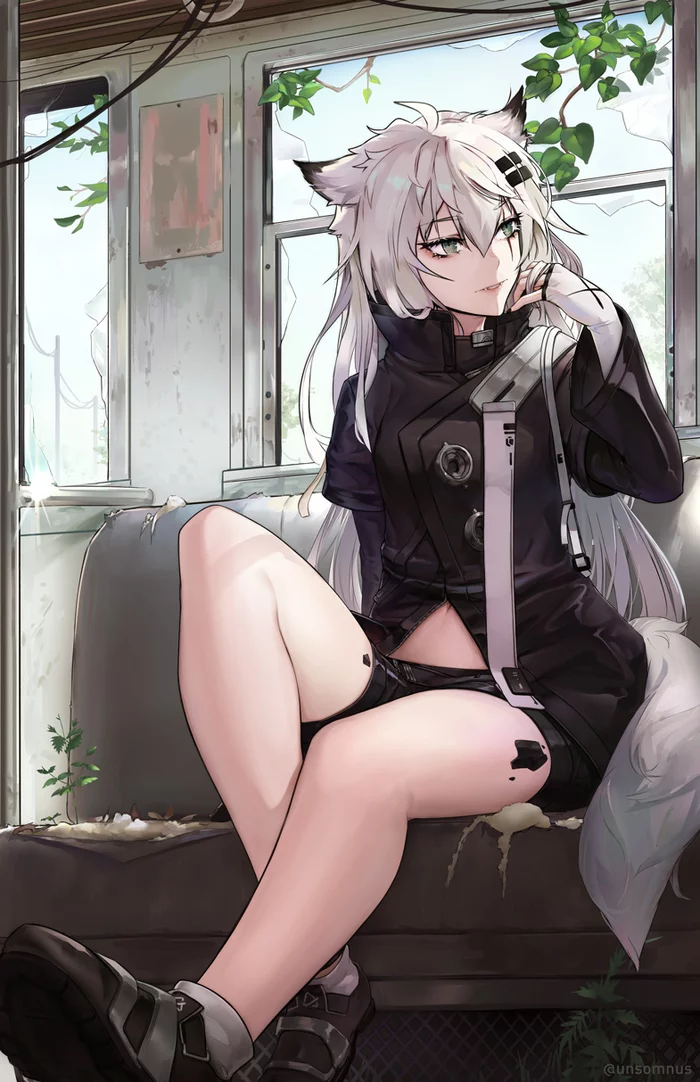 Lappland - Anime, Anime art, Arknights, Lappland, Animal ears