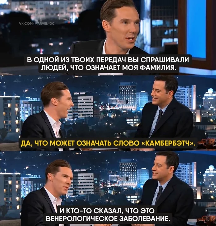 Diagnosis: Cabreskutch - Jimmy Kimmel, Benedict Cumberbatch, Actors and actresses, Celebrities, Diagnosis