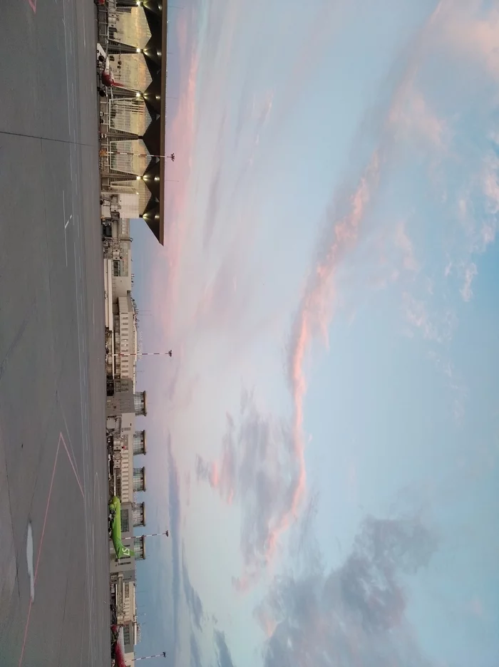 Clouds.Airport - My, Aviation, Clouds, Longpost