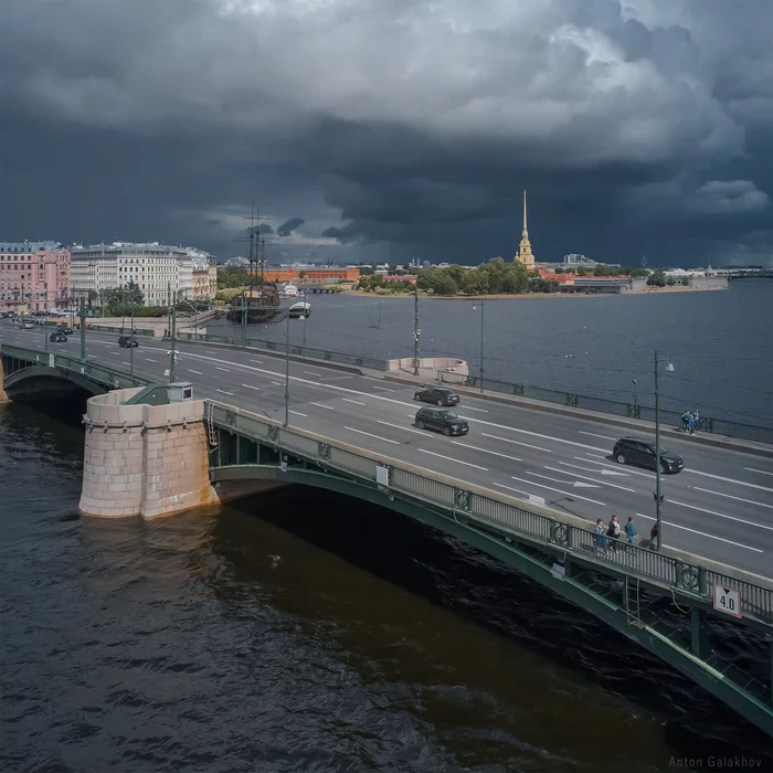 Тучи сгущаются... - Моё, Санкт-Петербург, Фотография, Тучи, Квадрокоптер