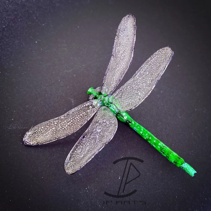 Dragonfly brooch made of epoxy resin and other attempts at epoxy casting... - My, Handmade, Needlework with process, Epoxy resin, Resin casting, Brooch, With your own hands, Longpost