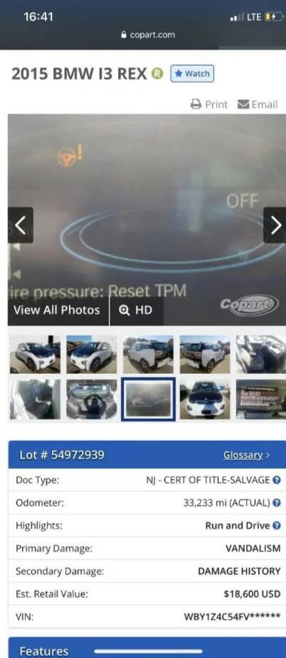 2. Покупка аварийного БМВ i3 в США - как не надо переводить деньги через ВТБ! Зря повелся на рекламу Бурунова( Авто, BMW, США, Покупка авто, Банк, Банк ВТБ, Длиннопост 2. Покупка аварийного БМВ i3 в США - как не надо переводить деньги через ВТБ! Зря повелся на рекламу Бурунова( Авто, BMW, США, Покупка авто, Банк, Банк ВТБ, Длиннопост