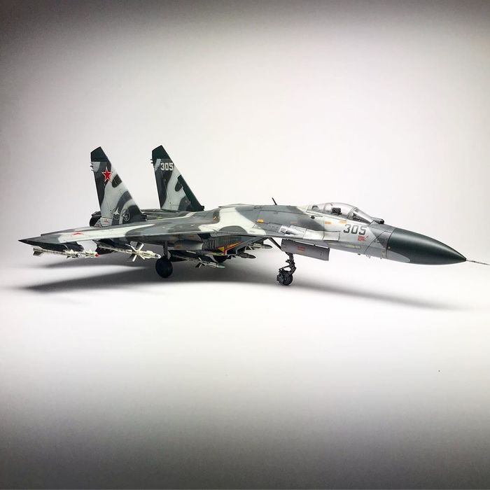 Su-27 - Modeling, Stand modeling, Airplane, Sou, Longpost